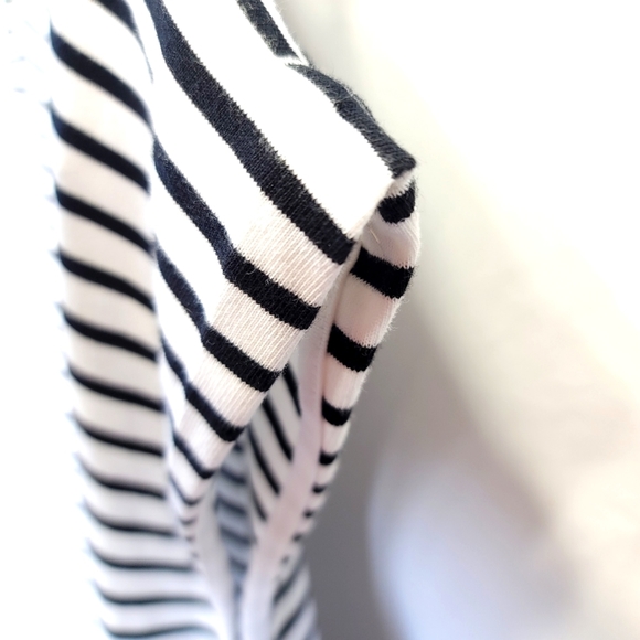 NWOT Frank And Oak Pocketd T-Shirt Dress XL  Indigo & White Stripes - Picture 4 of 10